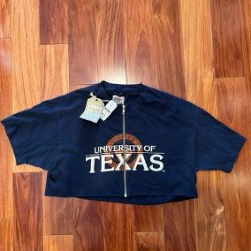 UNIVERSITY OF TEXAS SHIRT TOP CROP TOP LF NEW W/ TAGS HOOK EM